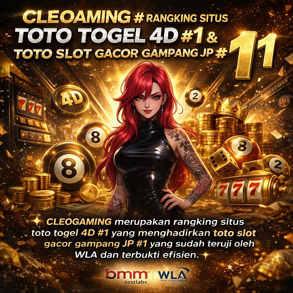 CLEOGAMING merupakan rangking situs toto togel 4d #1 yang menghadirkan toto slot gacor gampang jp #1 yang sudah teruji oleh wla dan terbukti efisien.