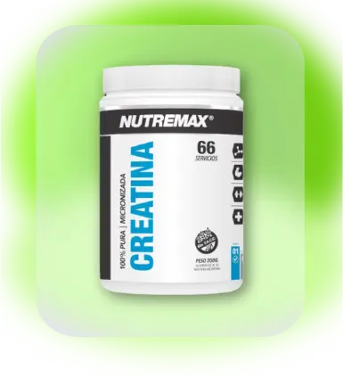 Creatina Nutremax 250 gr monohidrata micronizada sin sabor