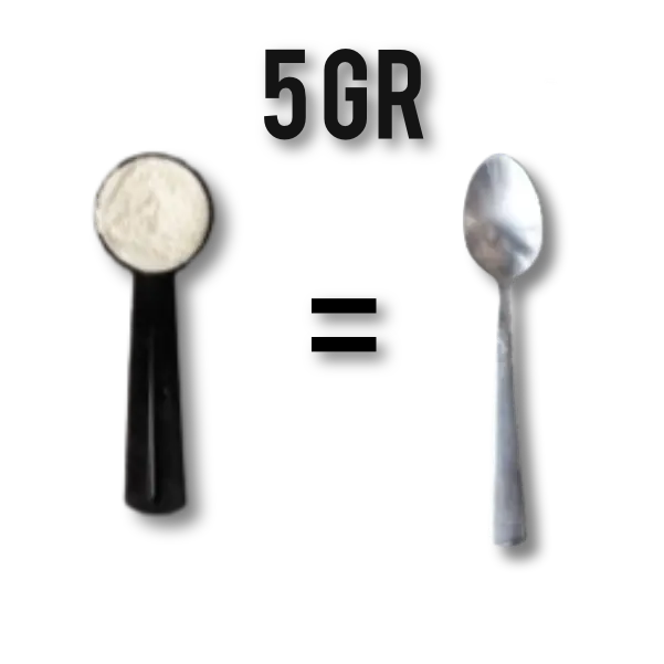 como medir 5 gr de creatina